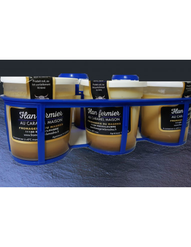 panier 4 flans caramel