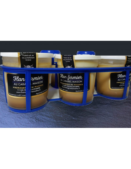 panier 4 flans caramel