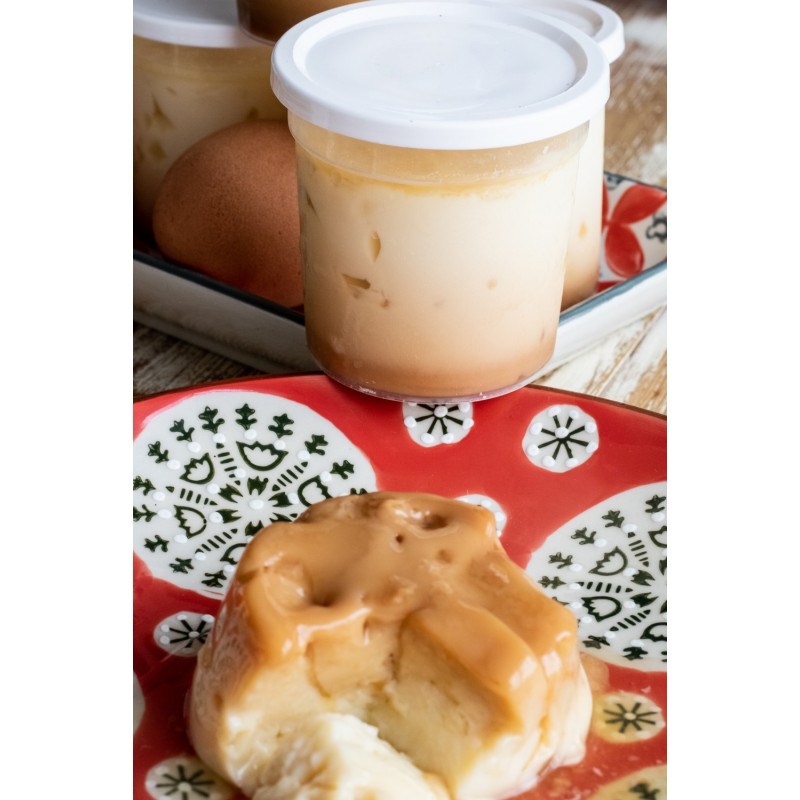 panier 6 flans caramel - Fromagerie du Madres 